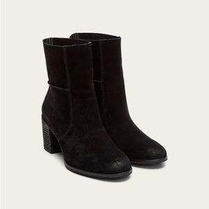 Frye Suede Slouch Mid Boots - Phoebe Black 11